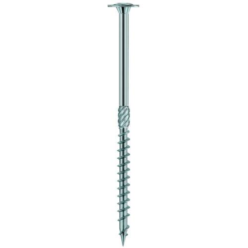 100 Vis Bois Tête Large Bombée D.6 x 100 mm – Galvanisées, TX 30 – Fixation Solide et Durable - ALSAFIX