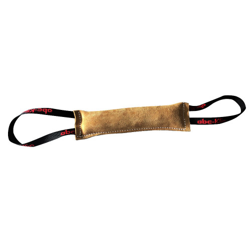 Boudin de débourrage chiots 25 x 6 cm en cuir à 2 poignées pour sport canin - 065-LIGHTBROWN - ABC Sport Klin