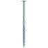 100 Vis à Bois Tête Large Bombée D.6 x 240 mm – Galvanisées, TX 30 – Fixation Solide et Durable - ALSAFIX
