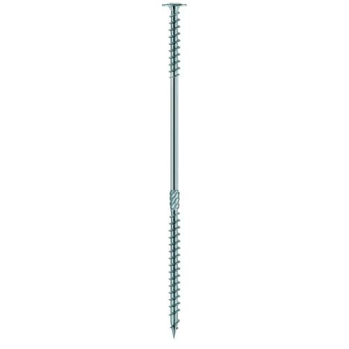 50 Vis Bois Double Filet Tête Large Fraisée D.8 x 397 mm – Galvanisées, TX 40 – Fixation Sécurisée et Durable - ALSAFIX