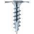 100 Vis Bois pour Pied de Poteau Galvanisée Tx 40 - 8x40 mm - D-Work