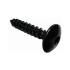 500 Vis de Penture D.6 x 35 mm – Zinguée Noire, TX 30 – Fixation Sécurisée et Durable - ALSAFIX