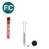 Pack de 2 Clous Scrail 200 cl – D.2,5 x 50 mm + 2 Cartouches de Gaz 80 ml – Fixation Efficace et Pratique - ALSAFIX
