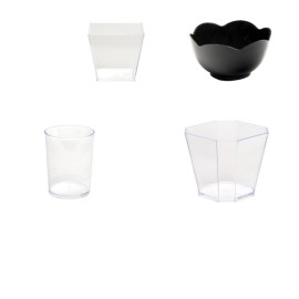 Kit Particulier Spécial Apéritif 95 pcs Verrines - Réutilisable, 100% Français - D-Work