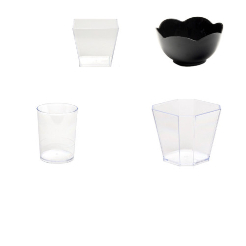 Kit Particulier Spécial Apéritif 95 pcs Verrines - Reusable, 100% French - D-Work