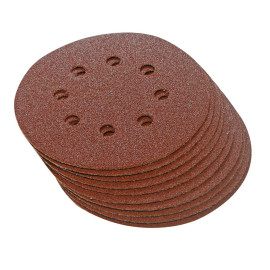 Disques Abrasifs Perforés Auto-Agrippants 125 mm – Lot de 10, Grain 60 – Idéal pour Ponçage Efficace - Silverline