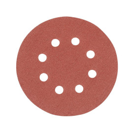 Disques Abrasifs Perforés Auto-Agrippants 125 mm – Lot de 10, Grain 120 – Idéal pour Ponçage Précis - Silverline