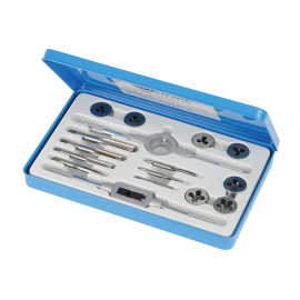 Coffret de Tarauds et Filières 16 pcs Métrique – Outils de Précision pour Filetage - Silverline