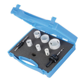 Scies-Cloches Bi-Métal pour Électriciens - Lot de 9, Ø 18 - 51 mm - Outils Pratiques et Précis - Silverline