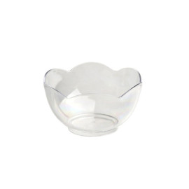 25 Mini Lotus round verrines 6 cl D.63 x Ht. 35 mm reusable, recyclable 100% French - Transparent - D-Work
