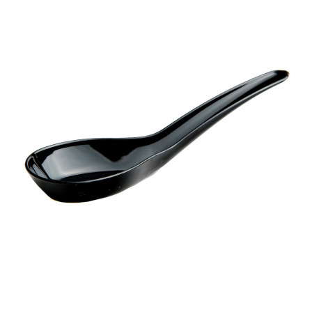 50 Chinese spoons 1.7 cl, 120 x 38 x Ht. 32 mm reusable, recyclable 100% French - Black - D-Work