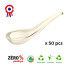 50 Chinese spoons 1.7 cl 120 x 38 x Ht. 32 mm reusable, recyclable 100% French - Clear - D-Work