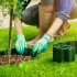 Borde de jardín flexible ondulado verde oscuro Altura 20cm x Longitud 9 metros en PVC y Anti UV - D-Work