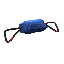 Coussin de mordant 24 cm à 3 fonctions en coton synthétique avec 2 poignées pour sport canin - 1112-BLUE - ABC Sport Klin