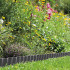 Borde de jardín flexible ondulado gris antracita de 20 cm de altura y 9 metros de longitud, de PVC y resistente a los rayos UV D