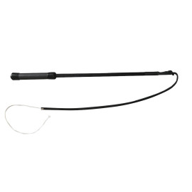Fouet de motivation 55 cm à lannière cuir pour R.C.I - 121-BLACK - ABC Sport Klin