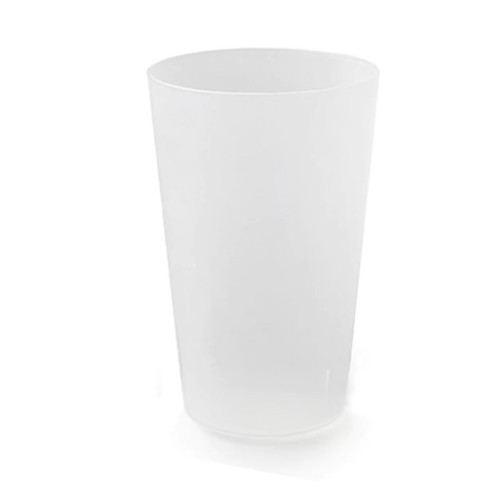 Set of Reusable and Recyclable BPA-free Polypropylene Tumblers 33 cl (25 usable) - Translucent - D-Work