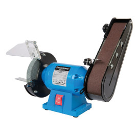 Touret à Meuler et Ponceuse à Bande 240 W – 2-en-1, Compact et Efficace – Idéal pour le Bricolage - Silverline