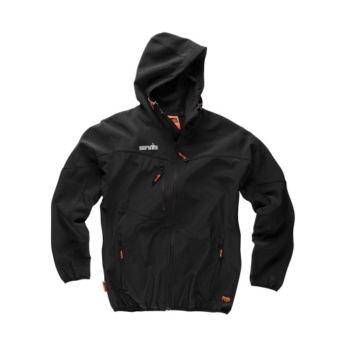 Veste Worker Softshell Noire Taille L – Confort et Protection – Idéale pour le Travail - Scruffs