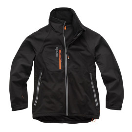 Veste Softshell Trade Flex Noire Taille L – Confort et Protection – Idéale pour le Travail - Scruffs