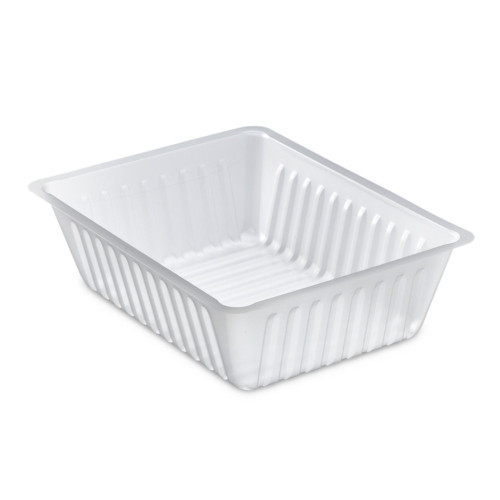 50 PET Salad Trays 1000 ml with Lid (175x166xH.66mm) Practical, Airtight and Resistant - D-Work