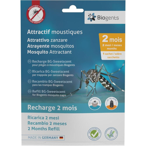 Recharge BG-SWEETSCENT 2 Mois pour BG-Mosquitaire - Parfum Mosquitaire - Diffusion Durable et Efficace - BIOGENTS