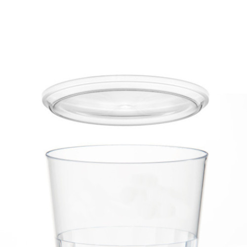 30 coperchi D. 82 x Ht 6 mm per verrine Bodega da 17,5 cl riutilizzabili, riciclabili 100% francesi - Trasparente - D-Work
