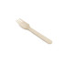 Lot de 100 Couverts Bois 3 Pièces - Fourchette Couteau Serviette - Bois de Bouleau FSC100 Contact Alimentaire - D-Work