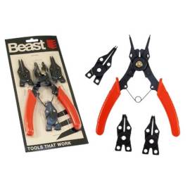 Pince à Circlips 150 mm - 5x - Précision et efficacité - Usage Professionnel - Bricolage et artisanat - Beast