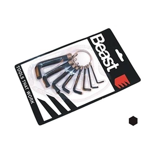 Jeu de Clés Allen 2-10 mm - 8 Pcs - Acier - Précision et durabilité - Usage Professionnel - Beast