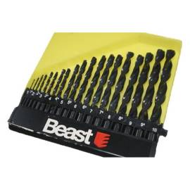 Jeu de Foret à Métaux 1-10 mm - HSS, 19 Pièces - Précision et Performance - Beast - Beast