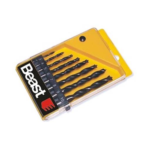 Jeu de Mèches Bois 3-10 mm - 8 Pcs - Boîte Plastique - Précision et polyvalence - Qualité premium - Beast