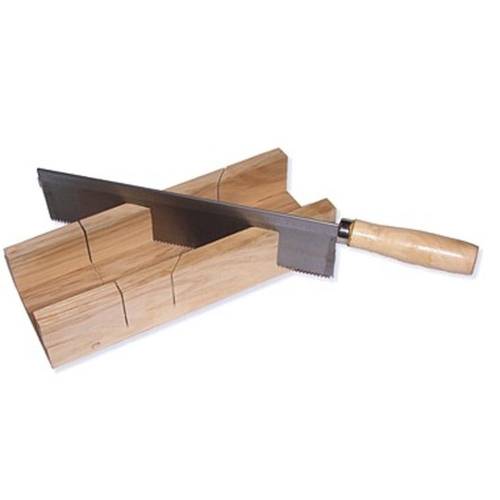 Boîte à Onglets Bois avec Scie 300/250 mm - Utilisation Pratique et Précise - Idéale pour Découpes de Bois - Beast
