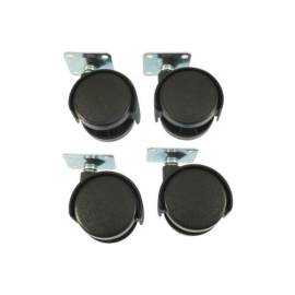 Roulettes en Plastique 40mm - PP - Lot de 4 - Résistantes et Pratiques - Usage Professionnel - Beast