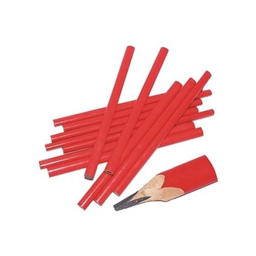 Jeu de Crayons de Menuisier 12x180 mm - Précision et Durabilité - Idéal pour le Bois - Beast