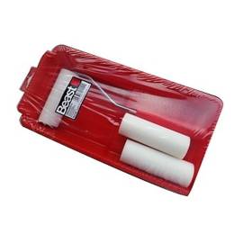 Jeu de Rouleaux de Peinture 3 x 100 mm - HD-Foam - Cuvette 30 cm - Idéal pour Peinture Uniforme - Beast