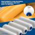 Jeu de Rouleaux de Peinture 10x 100 mm - Foam - 2x23 cm - Application Facile et Uniforme - Robuste et précis - Beast