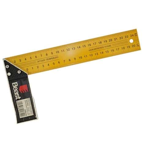 Équerre de Charpentier 250 mm - Outil de Précision - Construction et Mesure - Beast - Beast