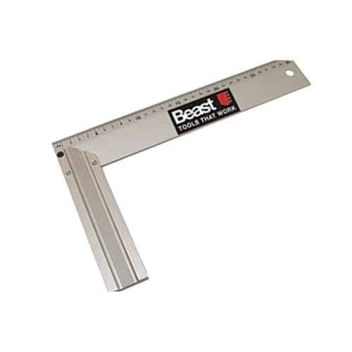 Équerre de Charpentier 250 mm - Aluminium, Précision et Durabilité - Outil Indispensable pour Menuiserie - Beast