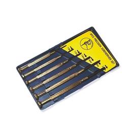 Jeu de Tournevis Horloger 6 Pcs - Précision et polyvalence - Idéal pour Réparations Fines - Usage Professionnel - Beast