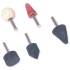 Jeu de Meules sur Tige 5 pcs - Outils de Précision - Idéal pour Meulage et Finition - Beast