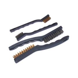 Jeu de Brosses 4x - 2x 40mm + 2x 85mm en Laiton et Nylon - Polyvalent et Efficace - Beast