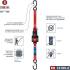 Ruban de Fixation pour Bagages 5 m x 25mm - 250kg - Pratique et résistant - Usage Professionnel - Beast