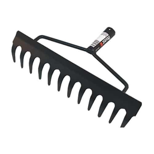Rateau 12T - Outil de Jardinage - 12 Dents en Acier - Idéal pour Aérer et Égaliser le Sol - Beast