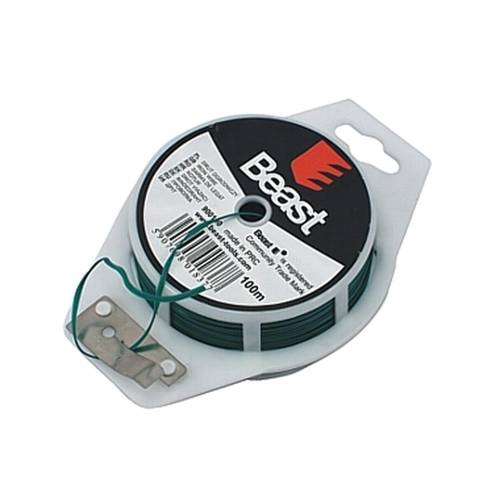 Rouleau de Fil de Fer 100 m - Plastique Coated - Robuste et durable - Haute performance - Beast