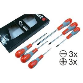 Jeu de Tournevis 6 pcs 80-150 mm - Magnétiques, Acier CV - Précision et Efficacité - Beast