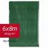 Bâche de Protection 6x8m - Robuste et durable - Idéale pour Couvrir et Protéger - Usage Professionnel - Beast