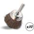 Brosse Couvette Acier 125 mm - Pivot 6 mm - Robuste et durable - Beast