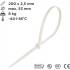 Colliers de Serrage 200x2.5 mm - Mix de 4 Couleurs - Pratiques et Polyvalents - Beast