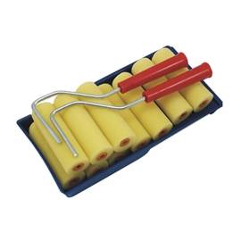 Rouleaux de Peinture 10 3 100 mm - Foam - 2xManches 23 cm - Application Facile et Uniforme - Chantier et atelier - Beast